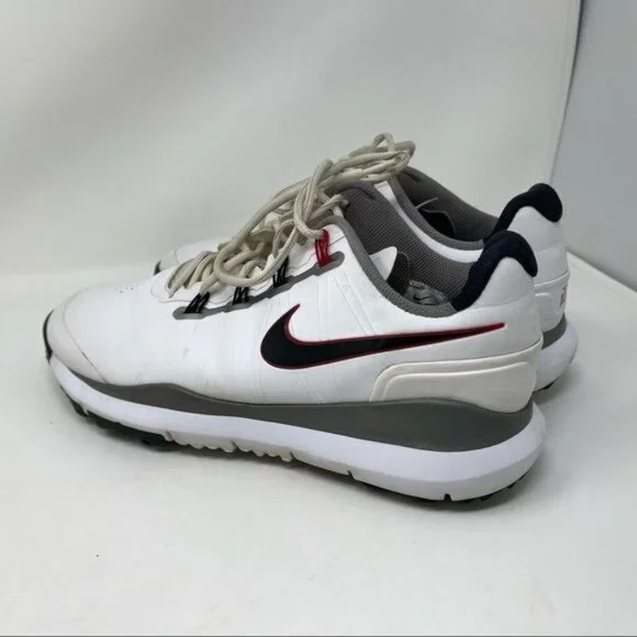 Nike Tiger Woods TW 2014 Volt 599416 -100 White Red Golf Shoes Cleat Sz 12 tW14